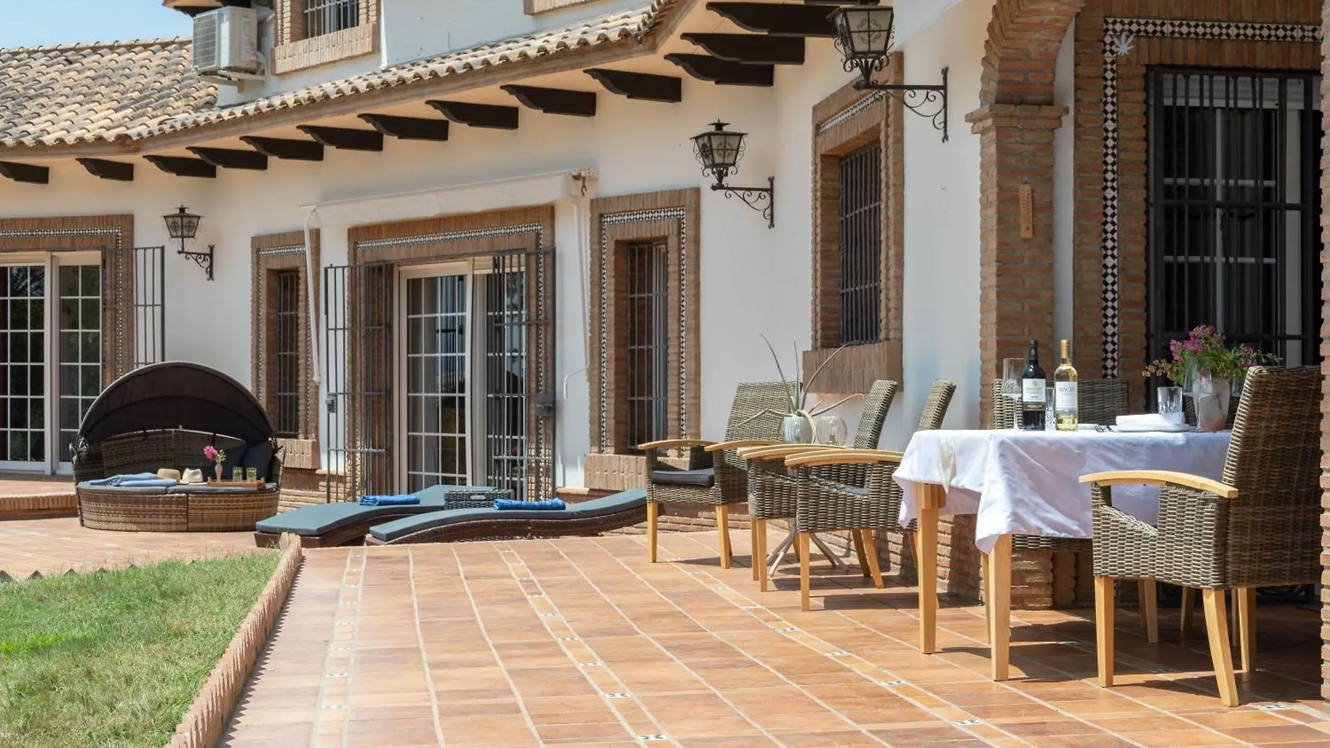 Andalusische Luxus-Finca Villa La Almunia Garden Ronda Arriate Spain