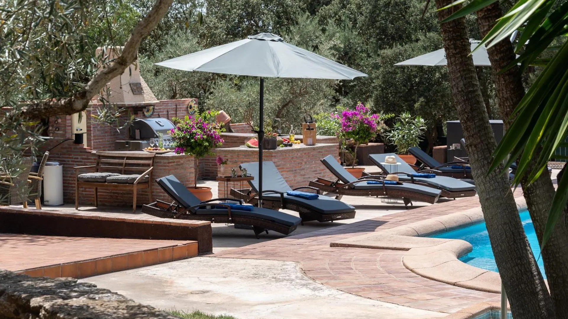 Andalusische Luxus-Finca Villa La Almunia Garden Ronda Arriate