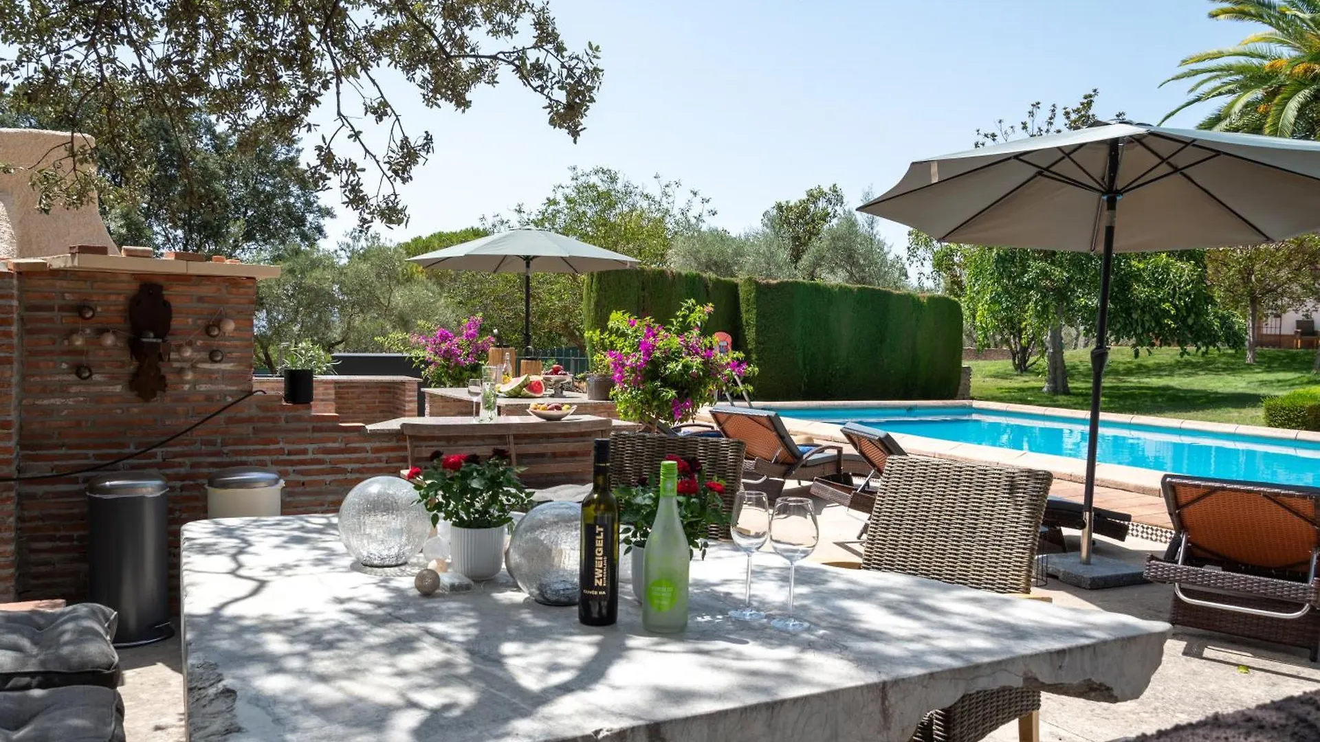 Andalusische Luxus-Finca Villa La Almunia Garden Ronda Arriate