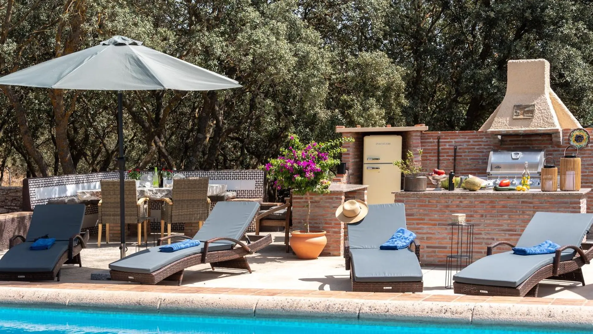Andalusische Luxus-Finca Villa La Almunia Garden Ronda Arriate