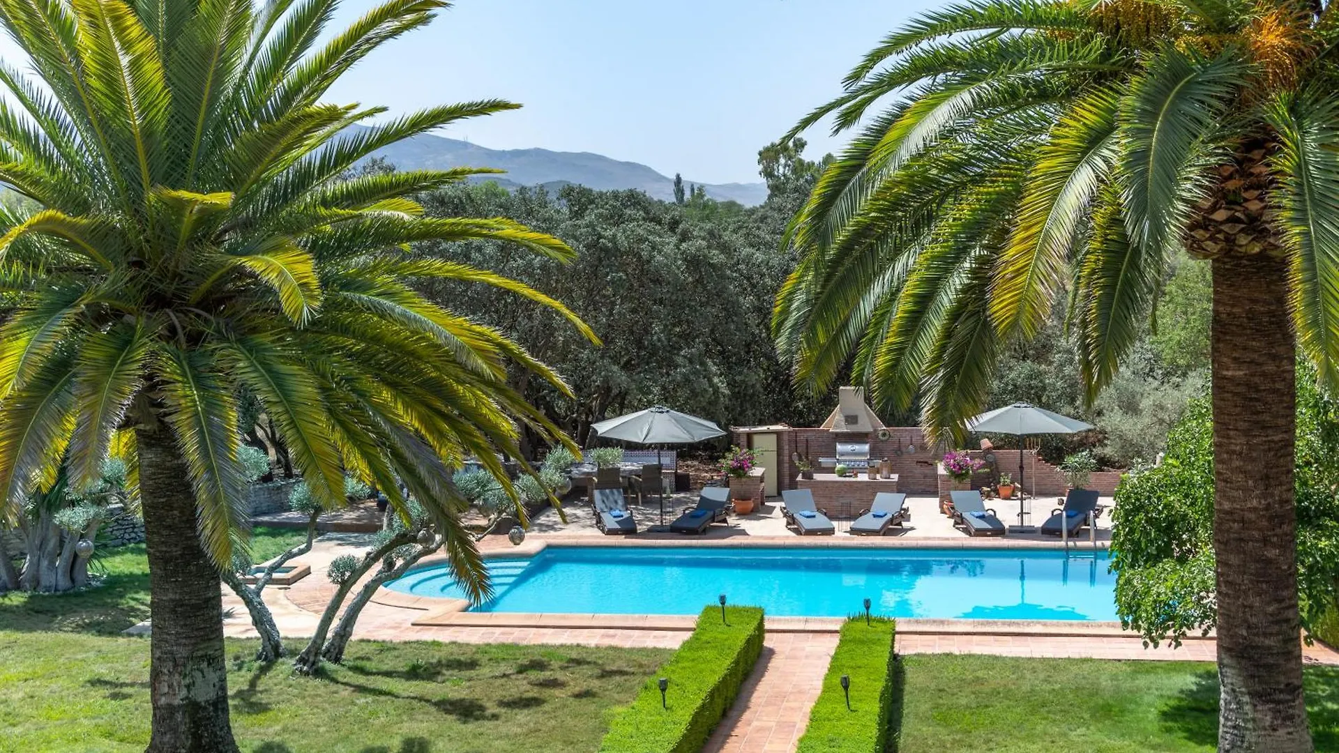 Andalusische Luxus-Finca Villa La Almunia Garden Ronda Arriate